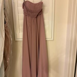 Alfred Angelo Strapless Mauve Gown